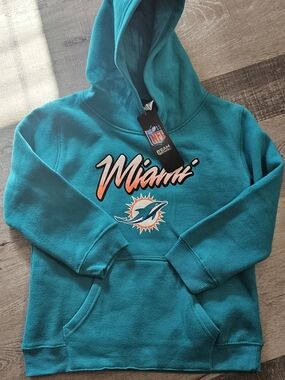Miami Dolphins Teal Pullover Hoodie - NFL Team Logo